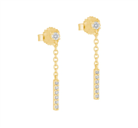 Earrings Woman in Yellow Gold Diamante OR-3022-16G